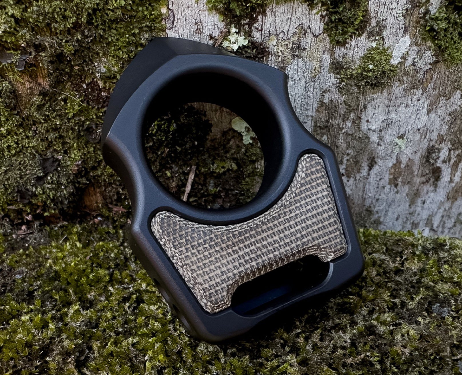 OD Green Canvas Micarta Inlay for Personalization Knuckle Duster 1