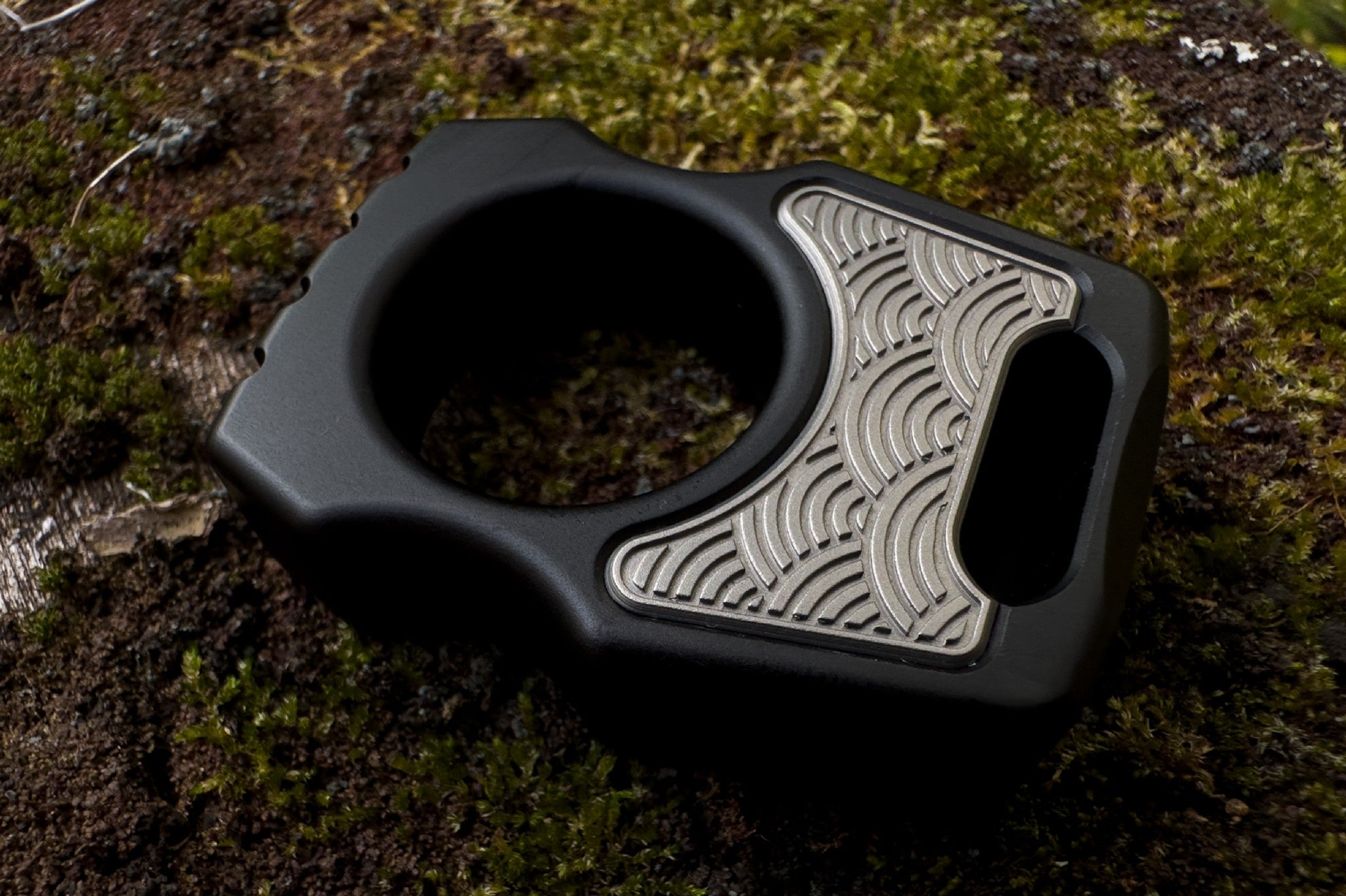 Titanium Inlay Seigaiha for Customization Brass Knuckle 4