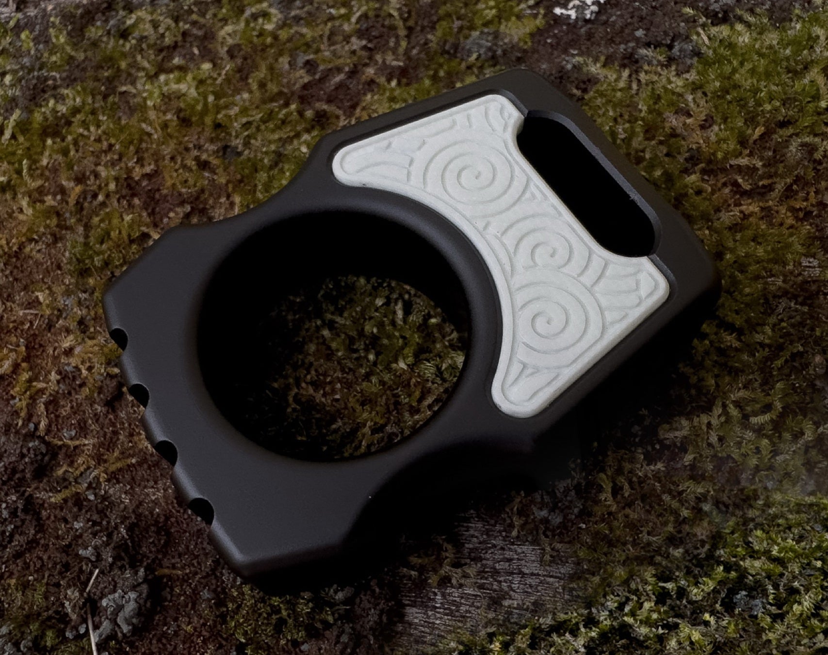 White G10 Inlay Japanese Pattern for Customization Knuckle EDC 2