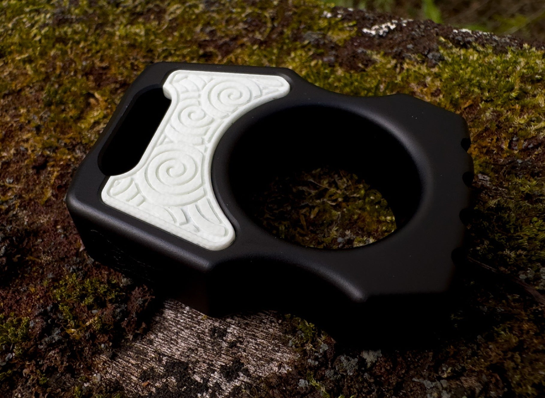 White G10 Inlay Japanese Pattern for Customization Knuckle EDC 3