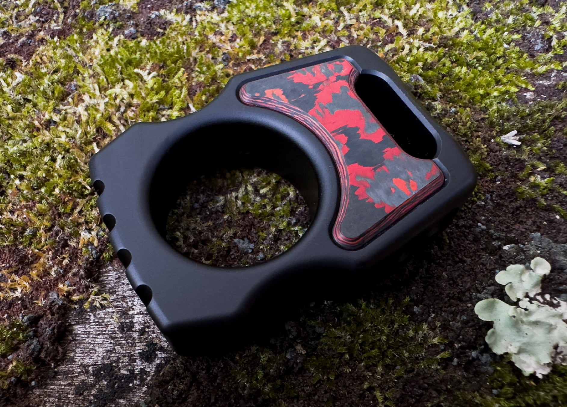 Lava Flow Fat Carbon Inlay for Personalization Knuckle Bottle Opener 5